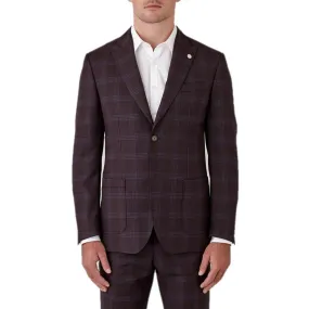 Gibson Mahogany Check Suit - 2 Pieces