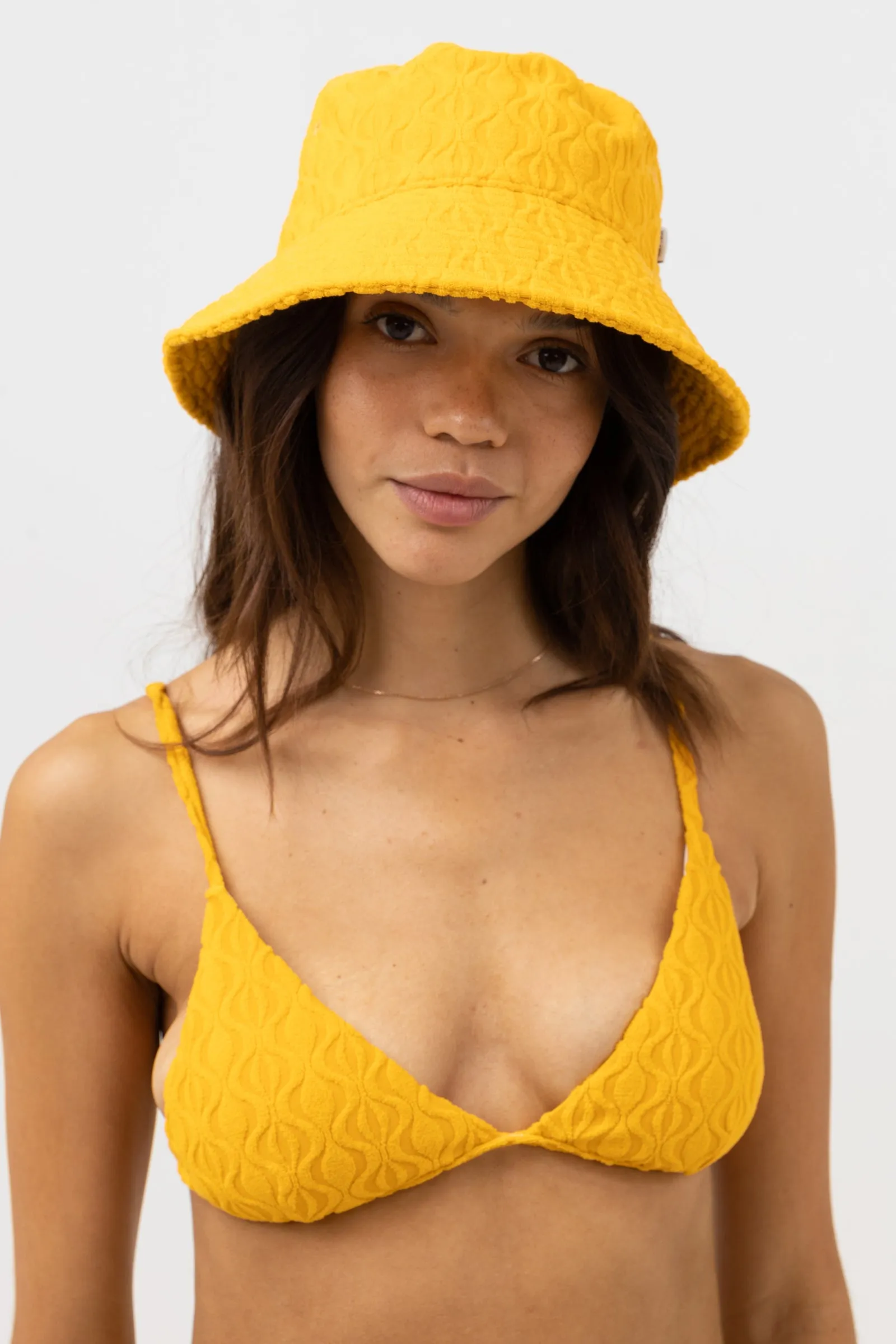 Golden Ripple Terry Bucket Hat