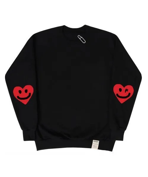 GRAVER | ELBOW DRAWING HEART SMILE SWEATSHIRT