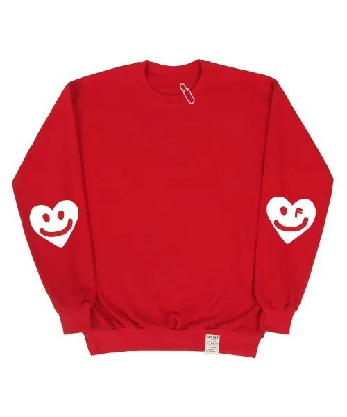 GRAVER | ELBOW DRAWING HEART SMILE SWEATSHIRT