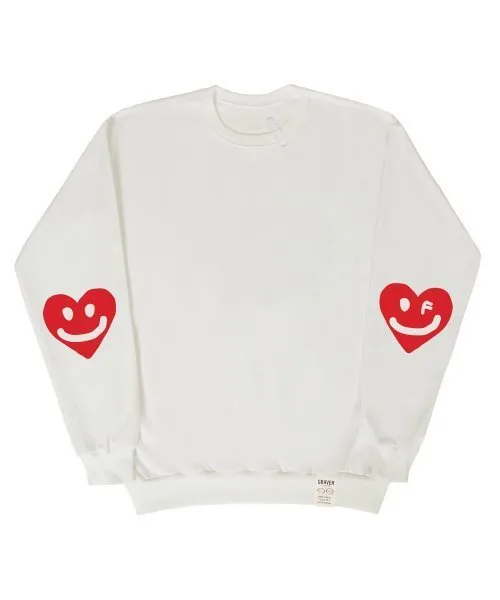 GRAVER | ELBOW DRAWING HEART SMILE SWEATSHIRT