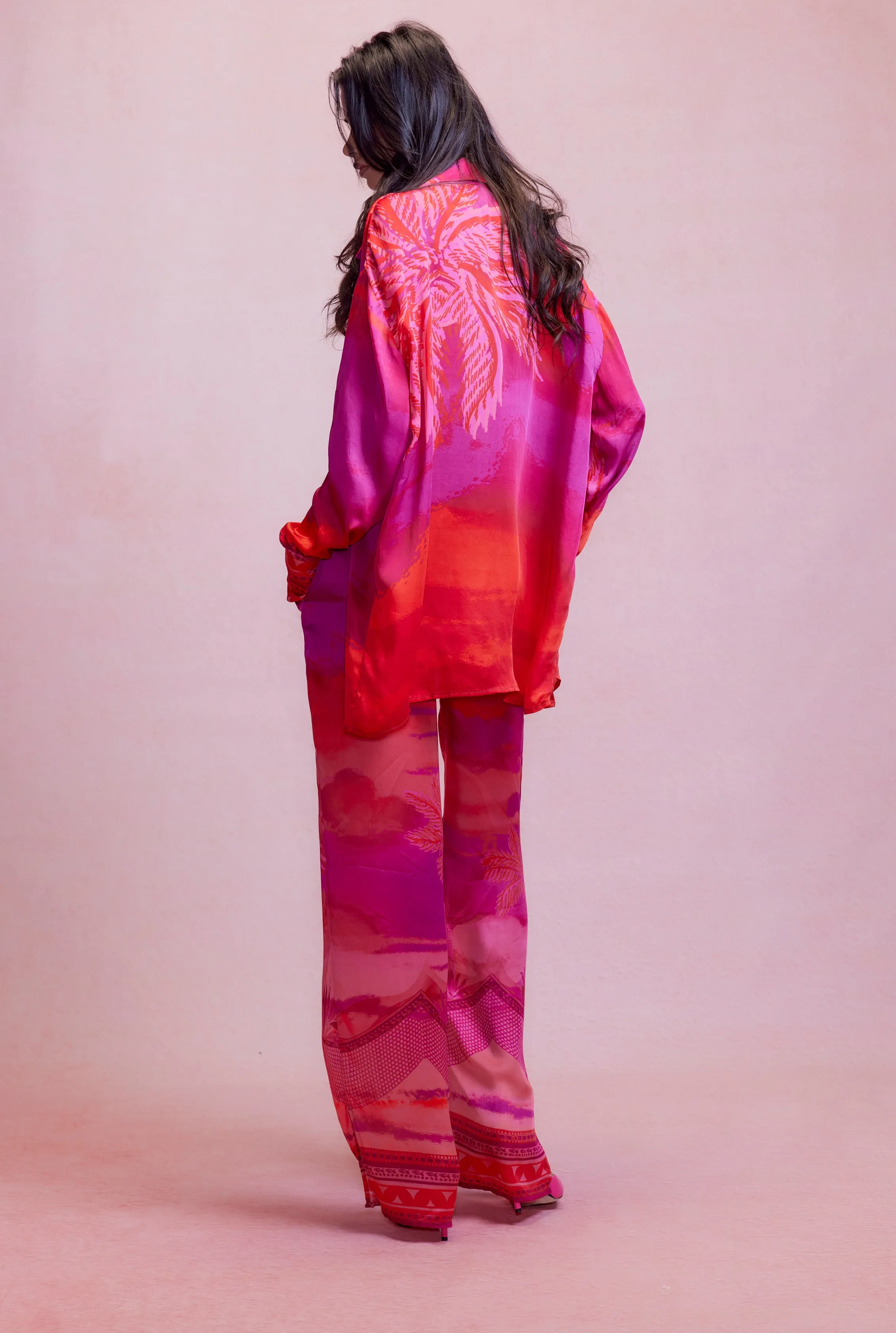 Hemant Nandita Soma Oversized Shirt Multicolor