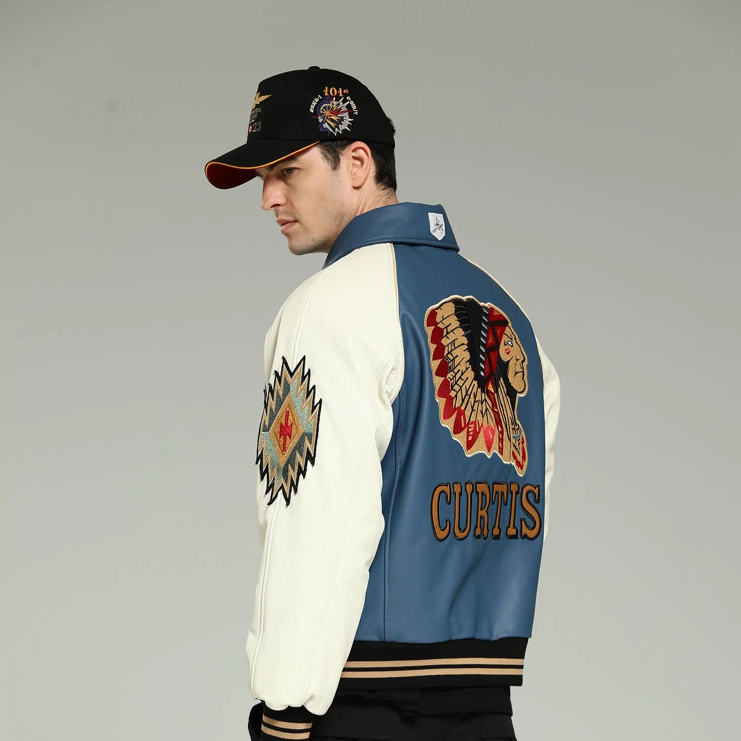 Indian chief embroidered jacket