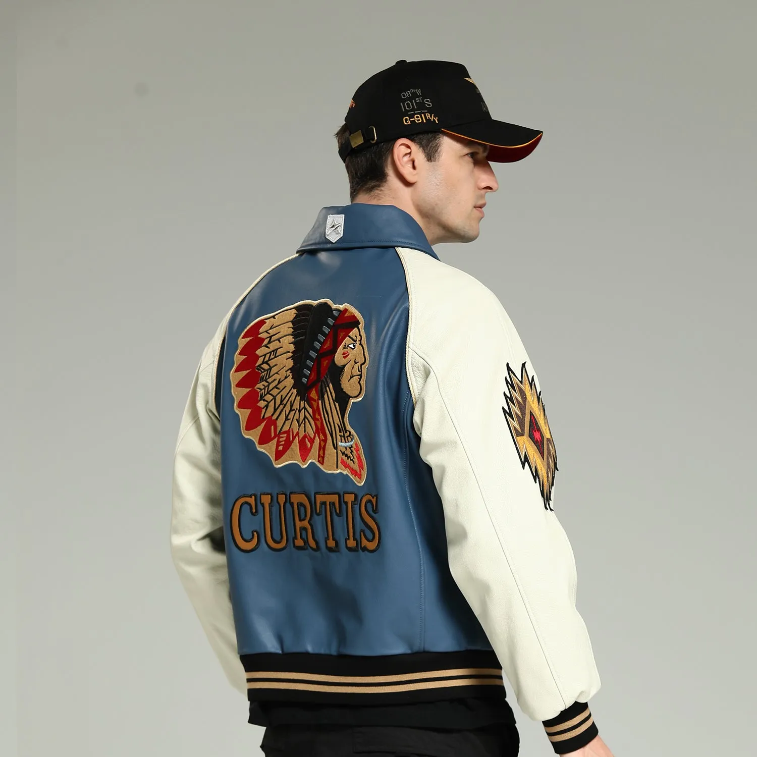 Indian chief embroidered jacket