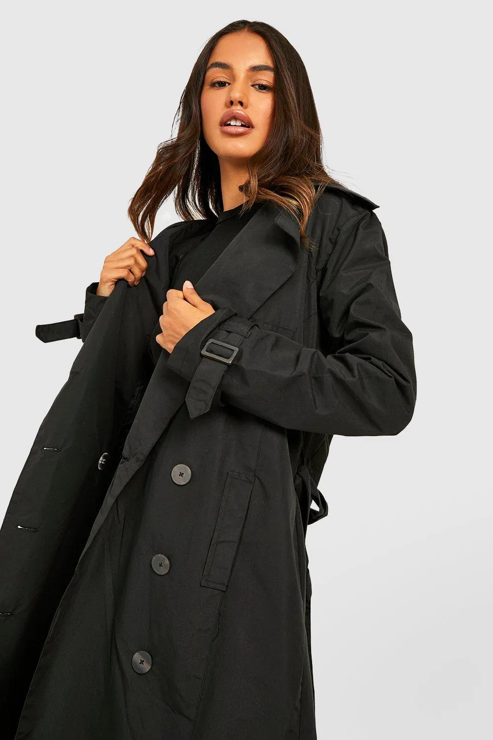 Jackets & Coats | Belted Trench Coat | boohoo