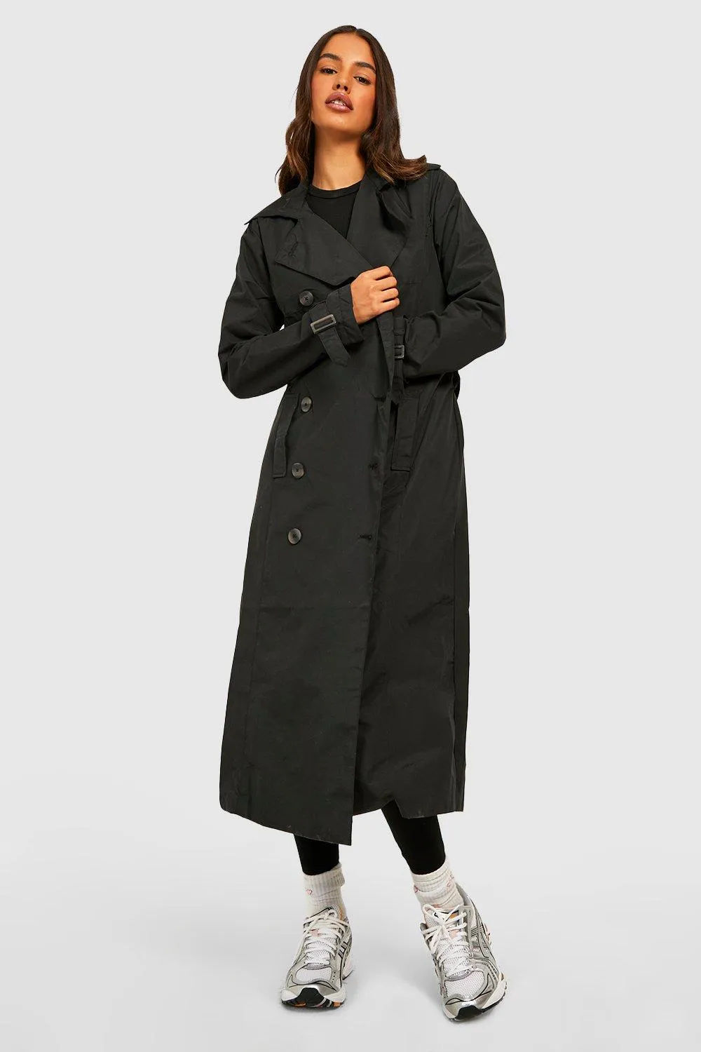 Jackets & Coats | Belted Trench Coat | boohoo