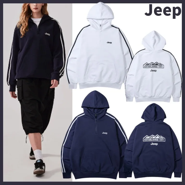 Jeep - Unisex Long Sleeve Hoodies & Sweatshirts with Street Style