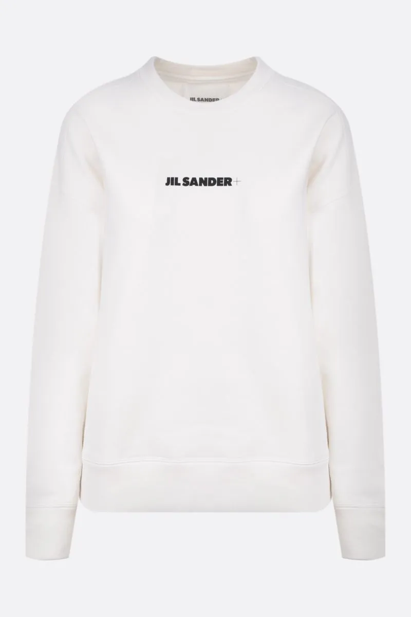 Jil Sander Crew Neck Monogram Long Sleeves Plain Cotton Oversized Logo - Buy Online