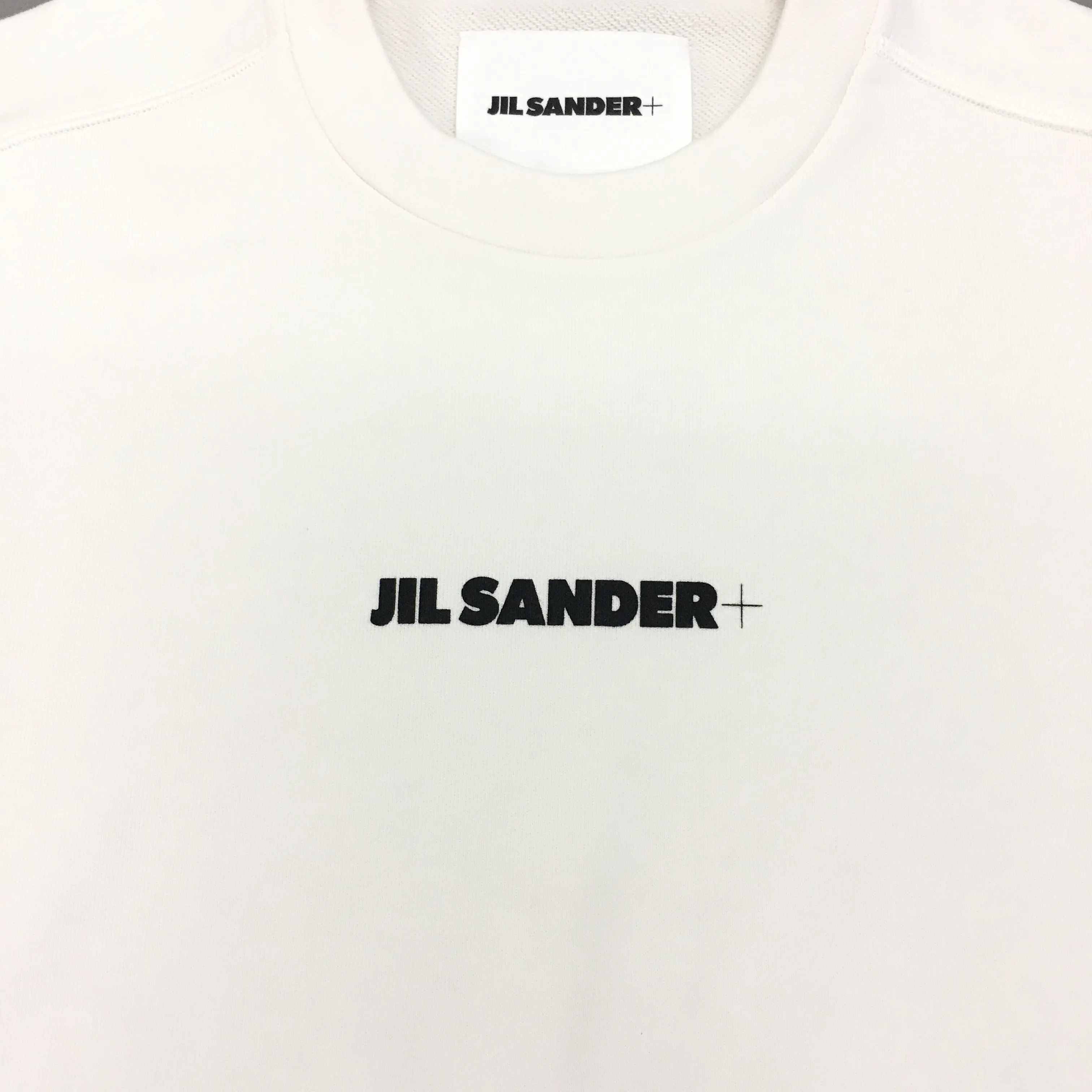 Jil Sander Crew Neck Monogram Long Sleeves Plain Cotton Oversized Logo - Buy Online