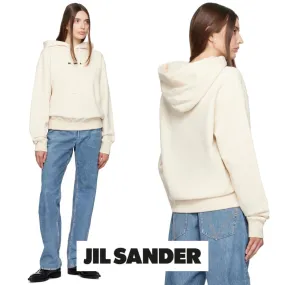 Jil Sander Street Style Long Sleeves Cotton Logo