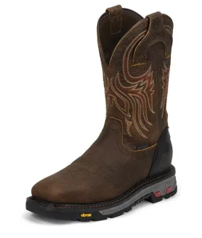 Justin Mens Boots WK2112 11" Driscoll Steel Toe Pecan Brown