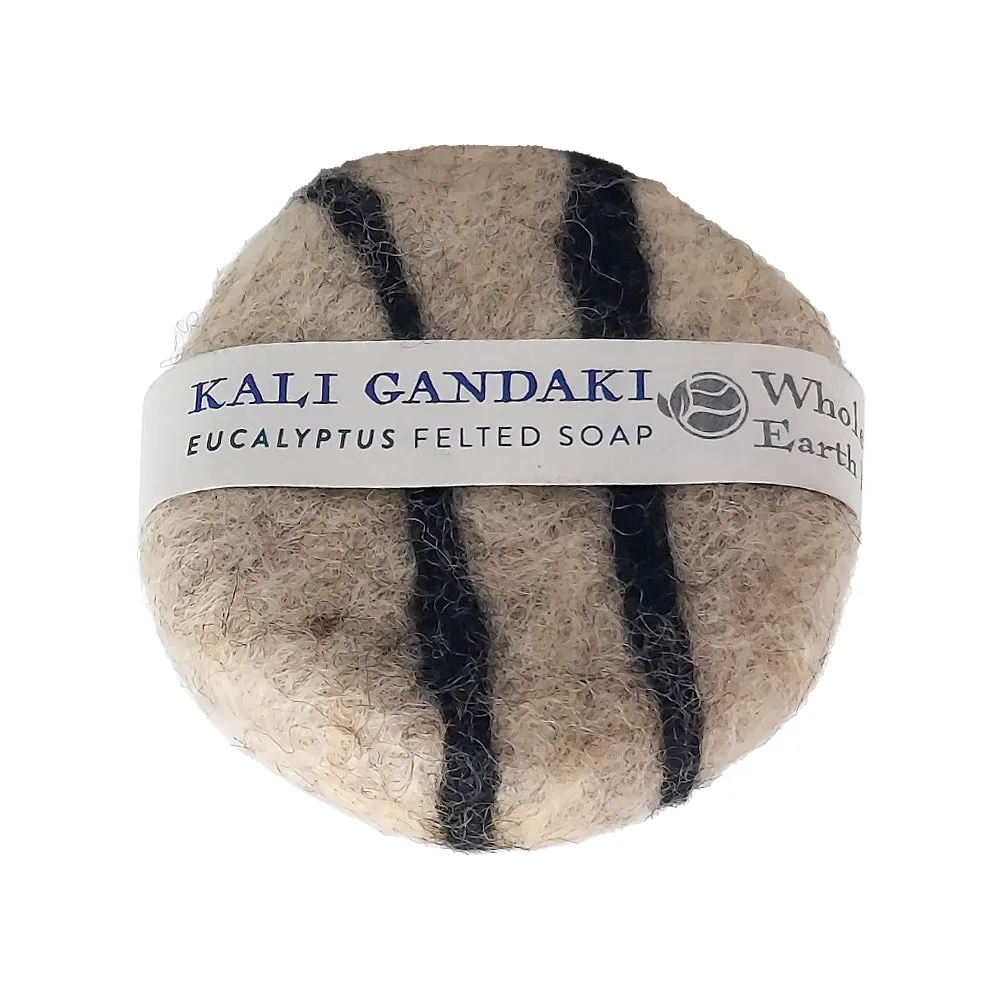 Kali Gandaki Eucalyptus Felted Soap - Natural Herbal Cleanser