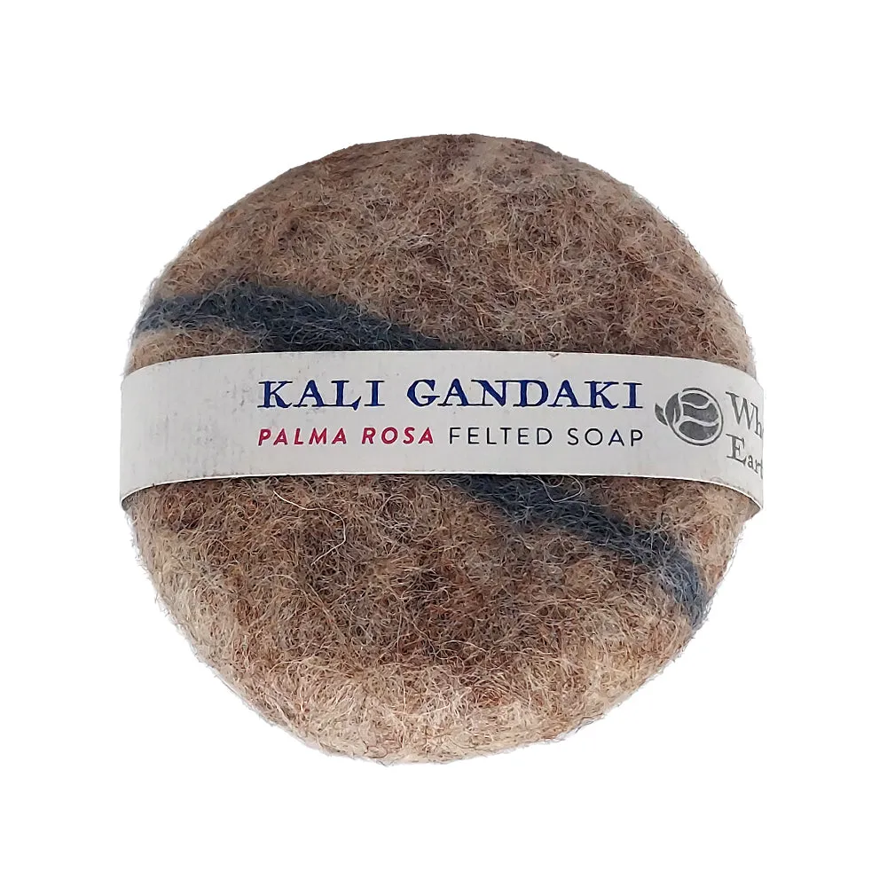 Kali Gandaki Palma Rosa Natural Felted Soap - Buy Now