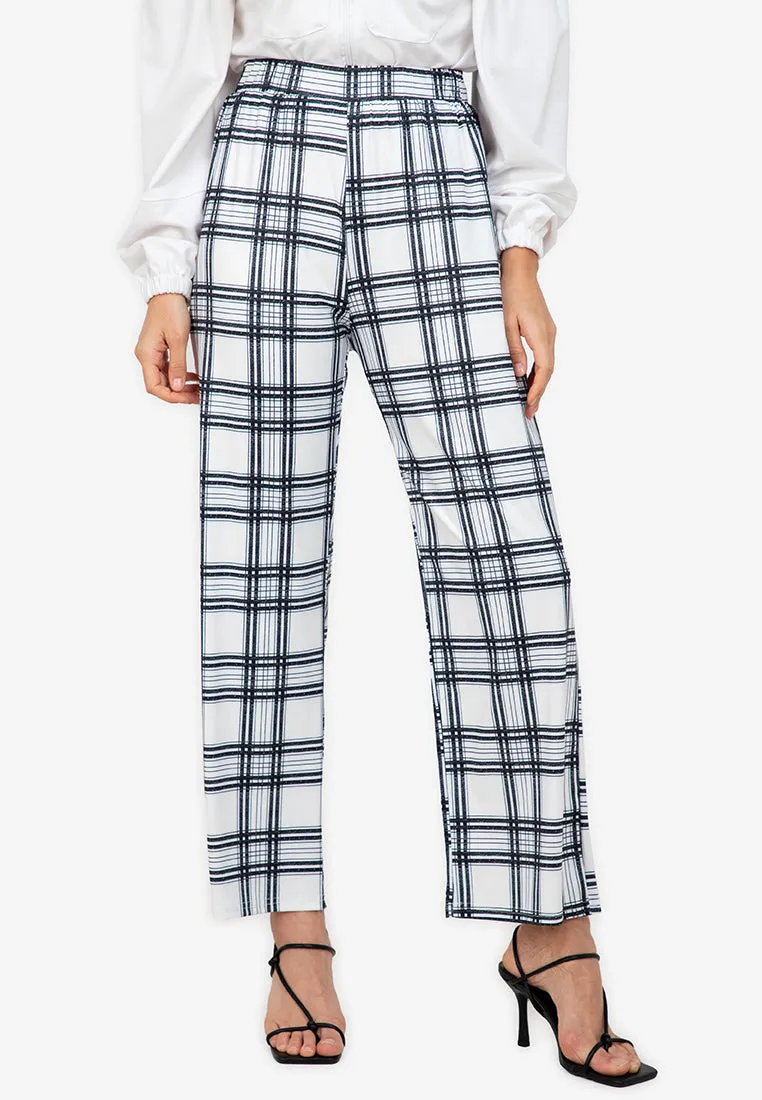 Karah Plaid Trousers