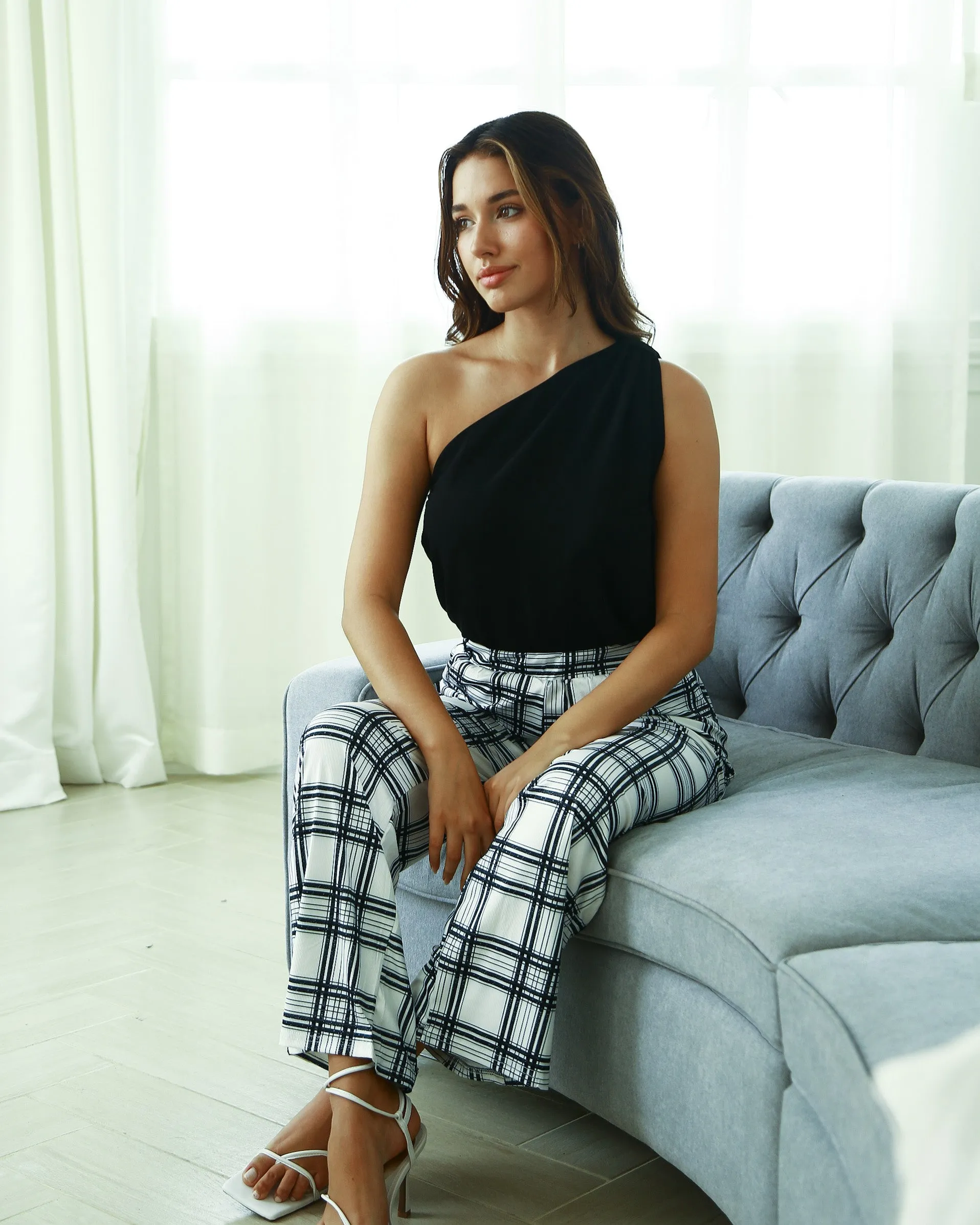 Karah Plaid Trousers