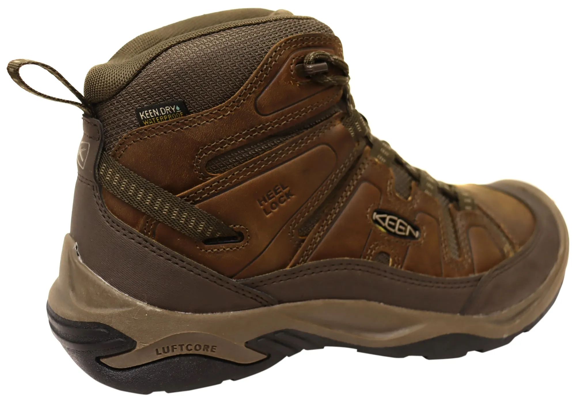 Keen Circadia Mid Waterproof Mens Leather Wide Fit Hiking Boots