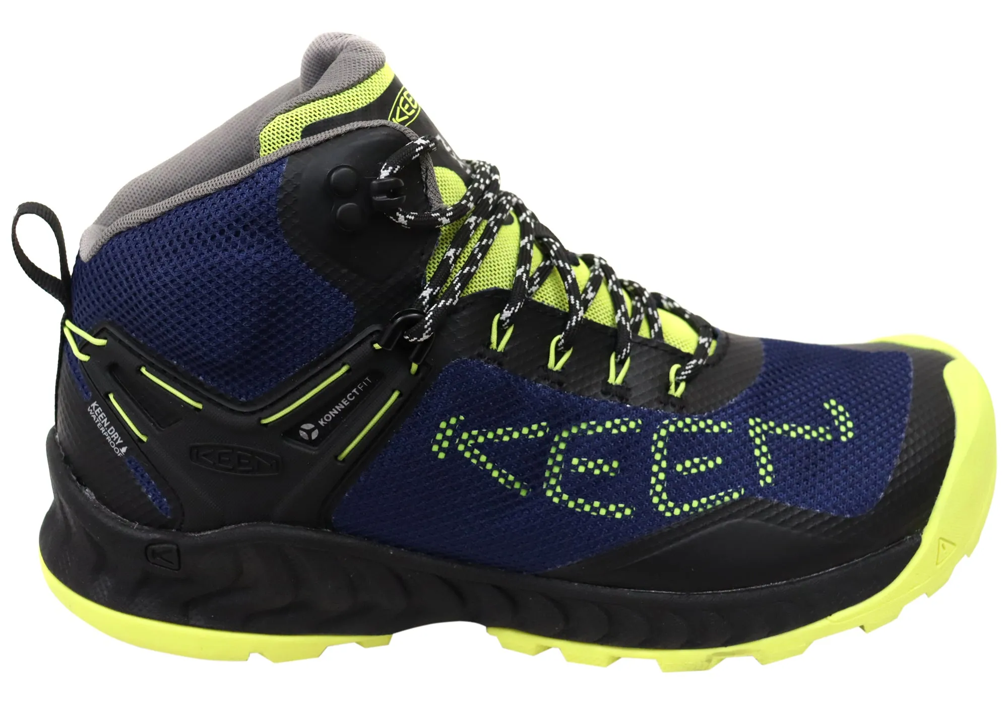 Keen Mens Comfortable Lace Up NXIS EVO Mid Waterproof Boots