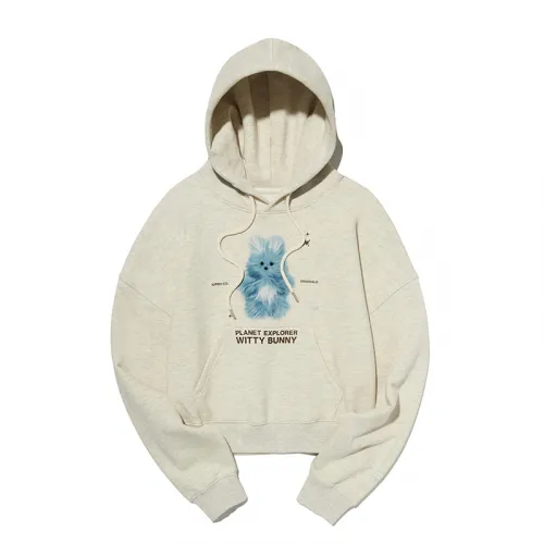 KIRSH WITTY BUNNY PLANET EXPLORER CROP HOODIE