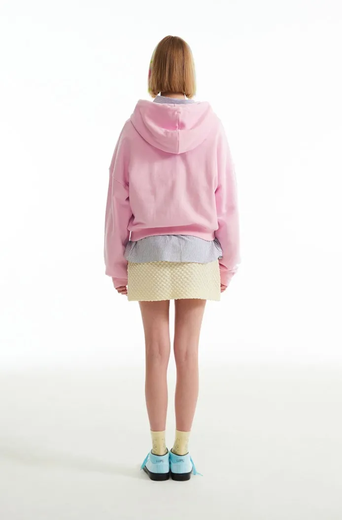 KIRSH WITTY BUNNY PLANET EXPLORER CROP HOODIE