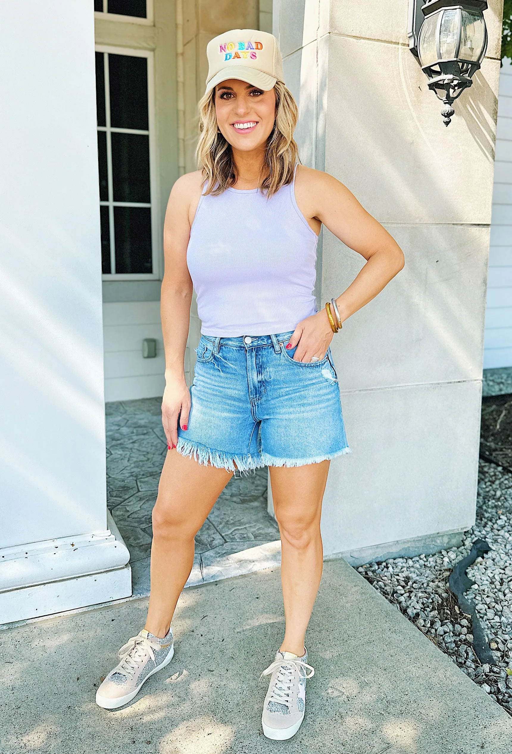 Lavender Ribbed Tank Top