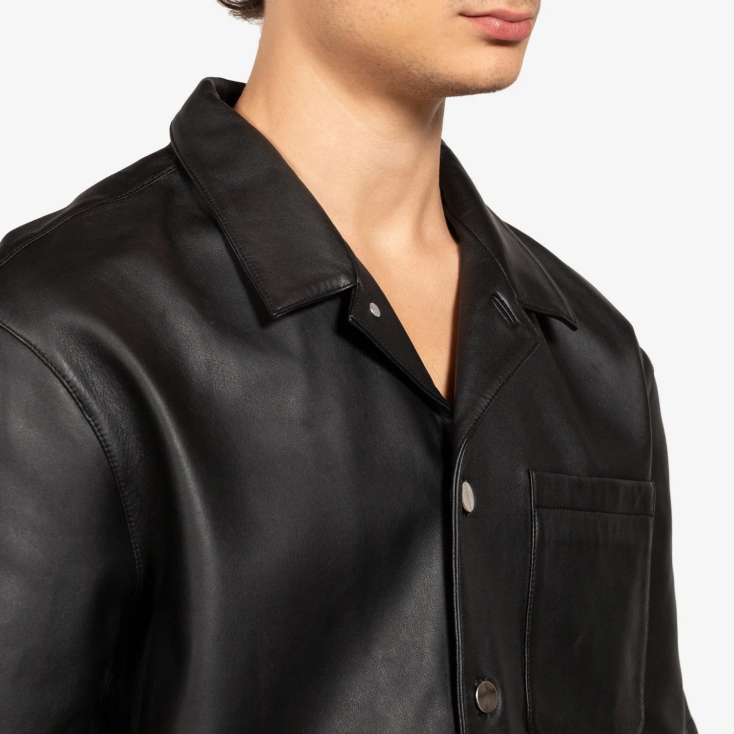 Leather Black Summer Shirt