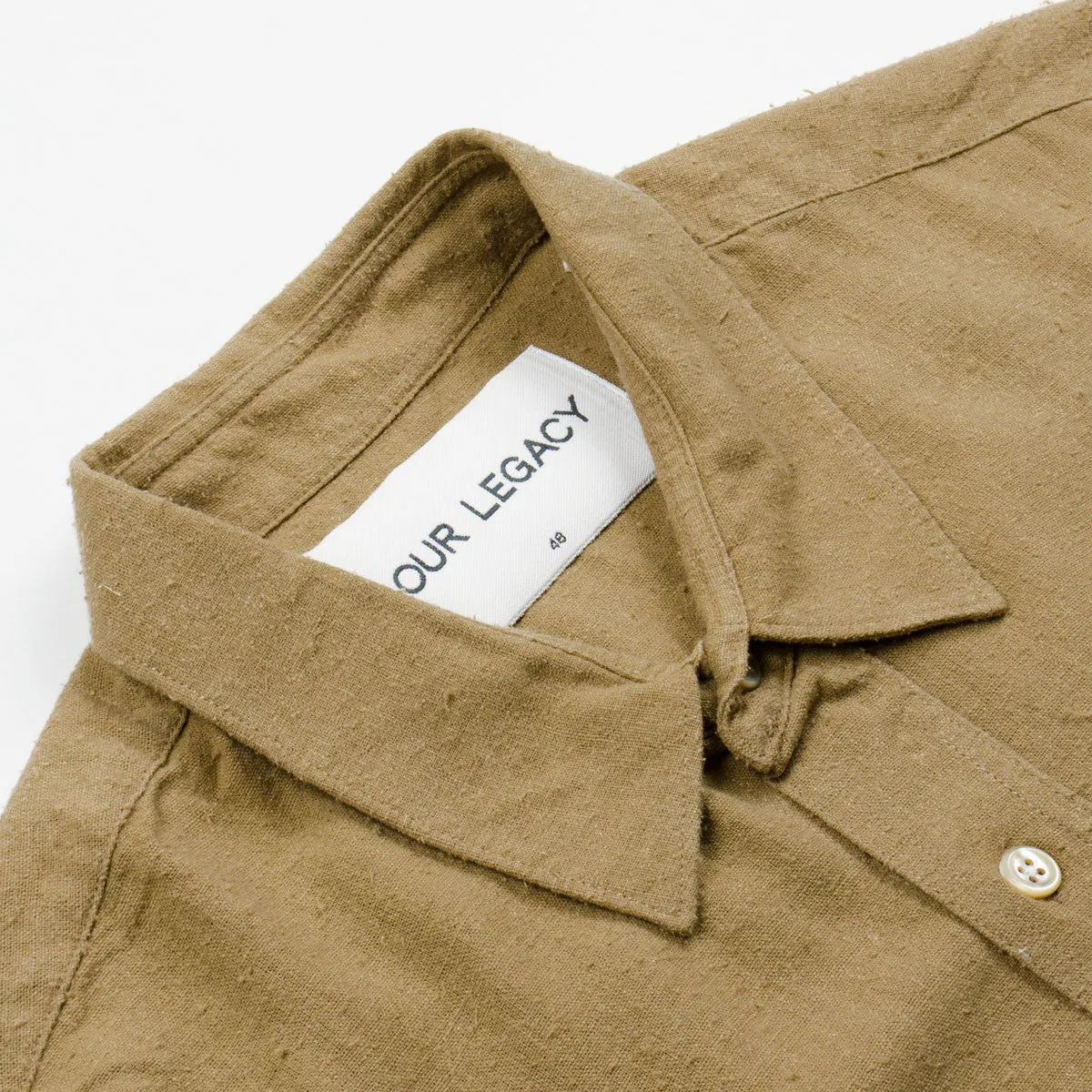 Legacy SPLASH - Classic Tan Silk Noil Shirt.