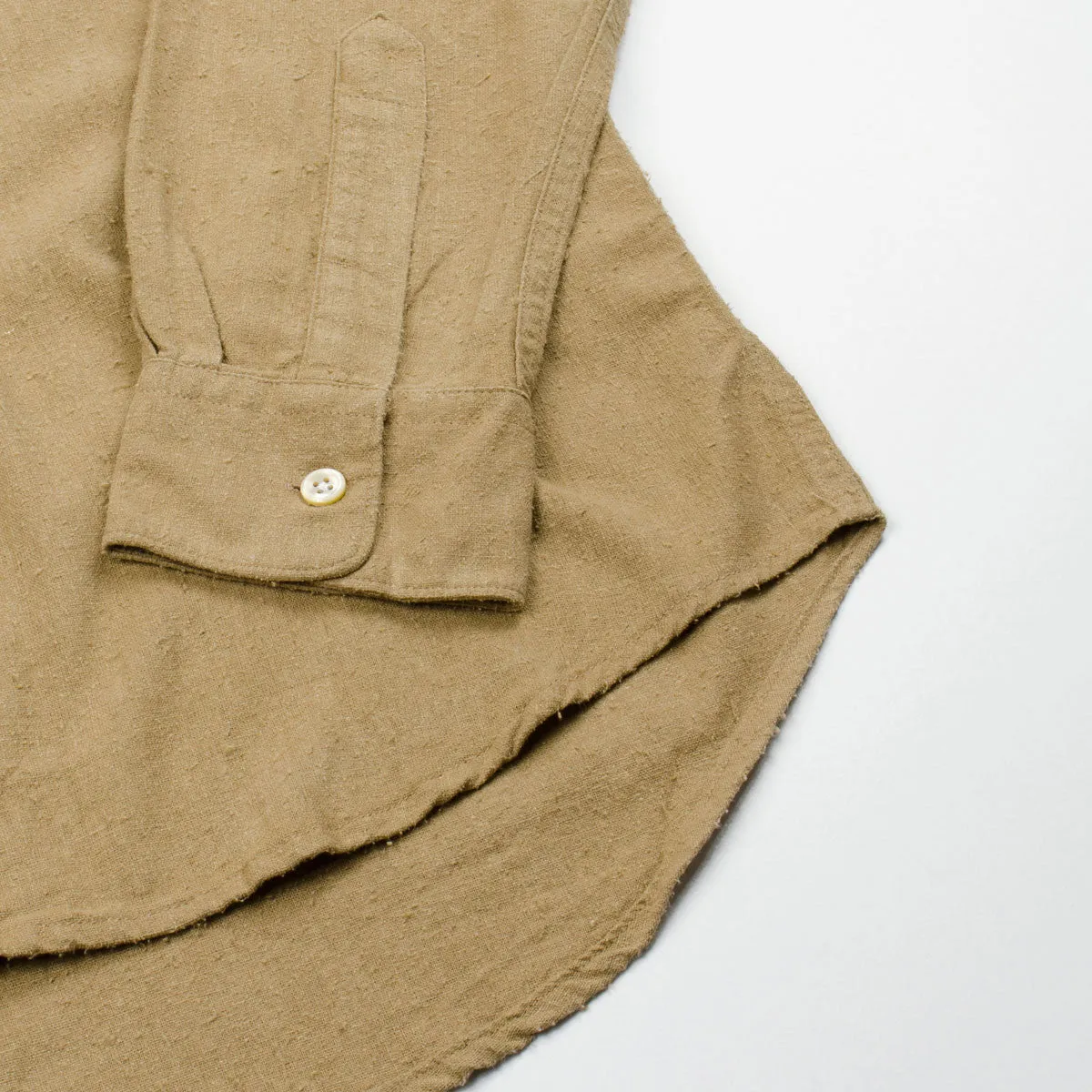 Legacy SPLASH - Classic Tan Silk Noil Shirt.