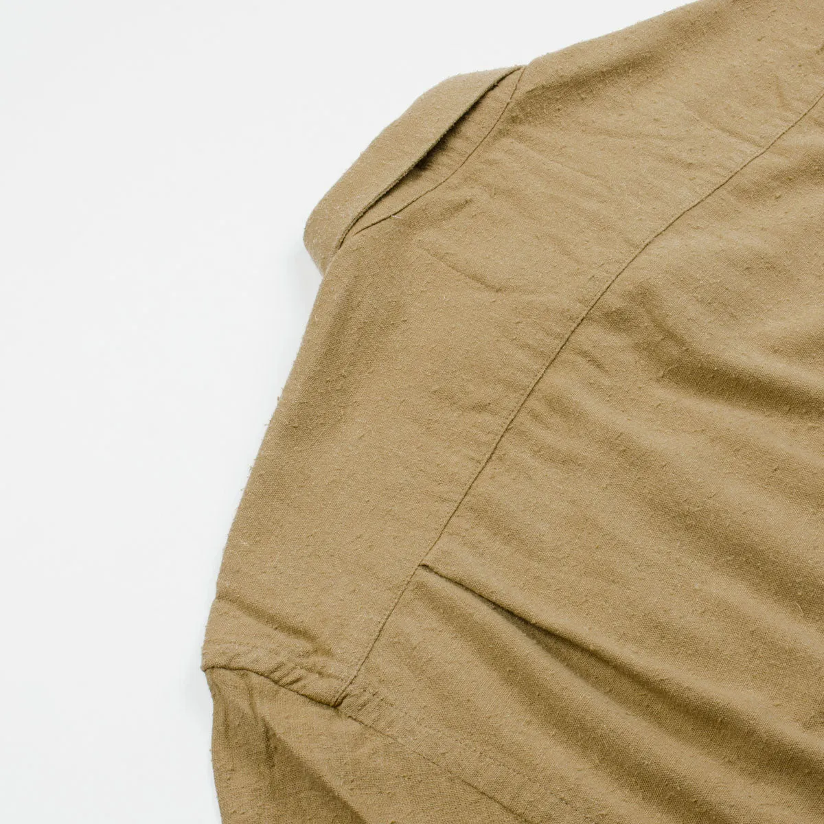 Legacy SPLASH - Classic Tan Silk Noil Shirt.