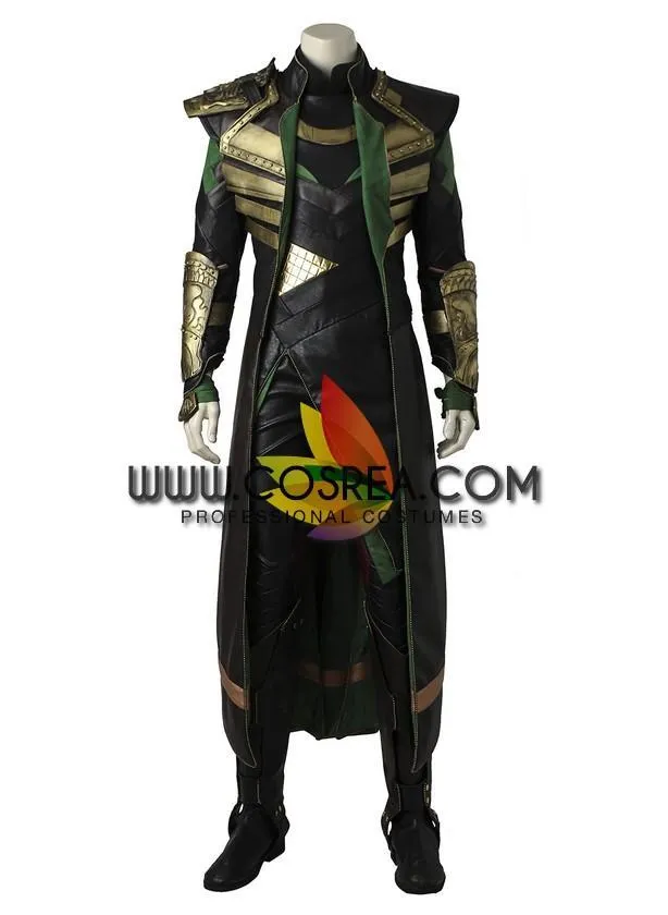 Loki Avengers PU Leather Costume.