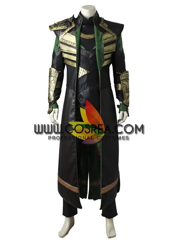 Loki Avengers PU Leather Costume.