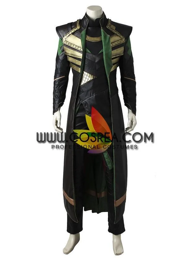 Loki Avengers PU Leather Costume.