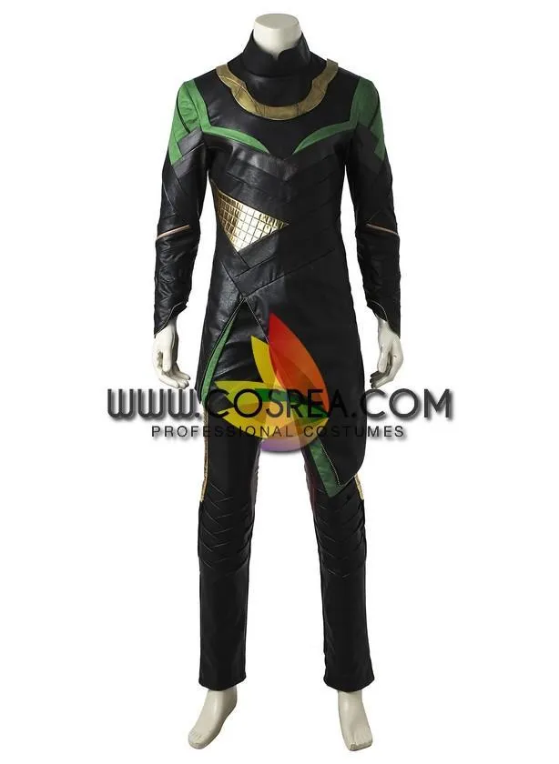 Loki Avengers PU Leather Costume.