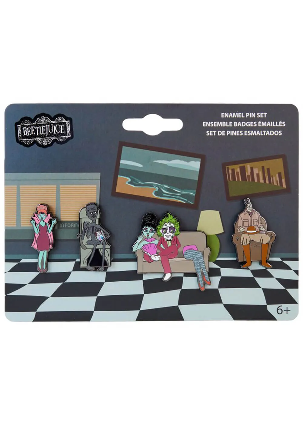 Loungefly Beetlejuice pins Set of 4, Waiting Room - Get it now!