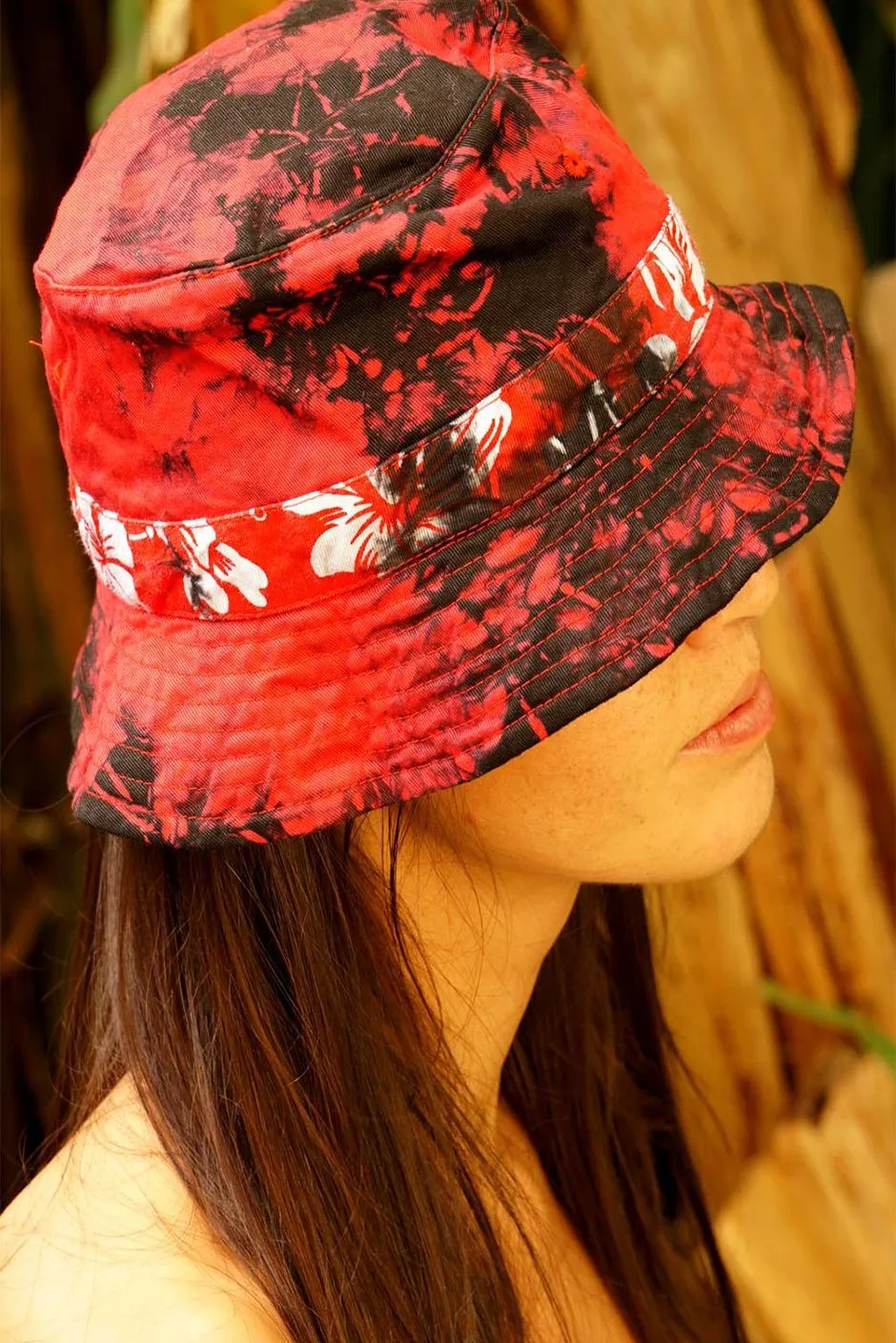 Luna Bucket Hat Lava Tie Dye