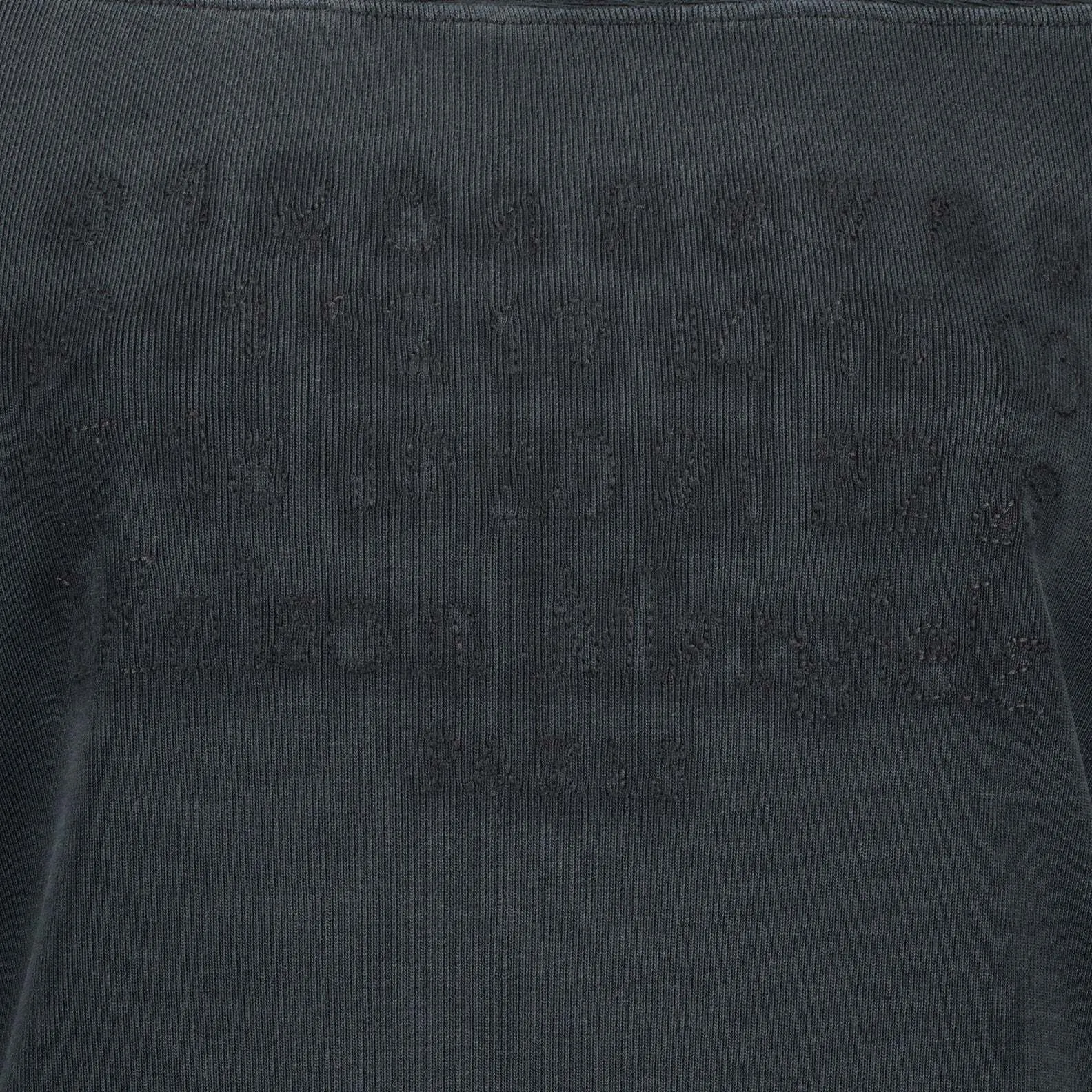 Maison Margiela Crew Neck Cotton Logo - Long Sleeve Street Style