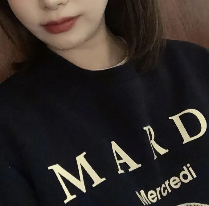 Mardi Mercredi Long Sleeves Cotton Logo - Unisex Street Style