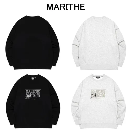 Marithe + Francois Girbaud Unisex Street Style Logo Hoodies & Sweatshirts - Shop Now!