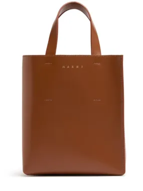 Marni   mini N/S Museo leather tote bag 