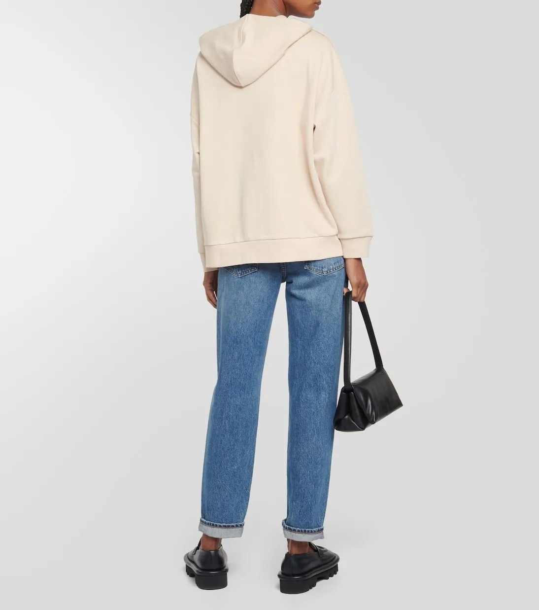 MaxMara - Unisex Street Style Long Sleeve Plain Cotton Logo