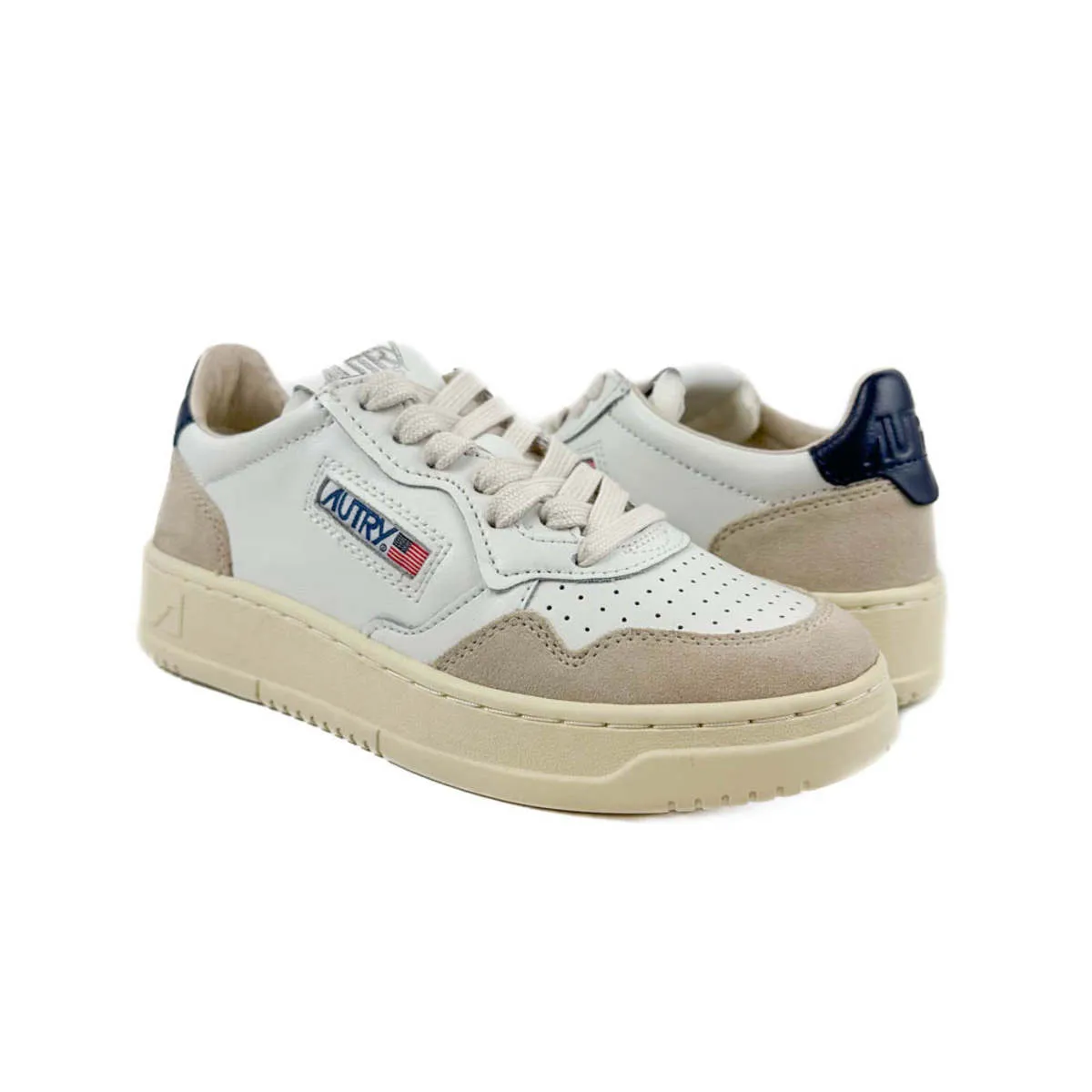 Medalist Low AULW LS28 sneakers - Leather/Suede White/Blue