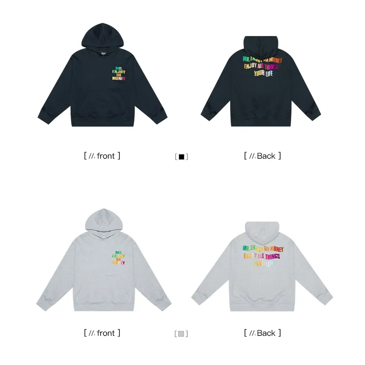 Men's and Women's Oversized Logo Hoodies for Street Style by Mr. Enjoy Da Money