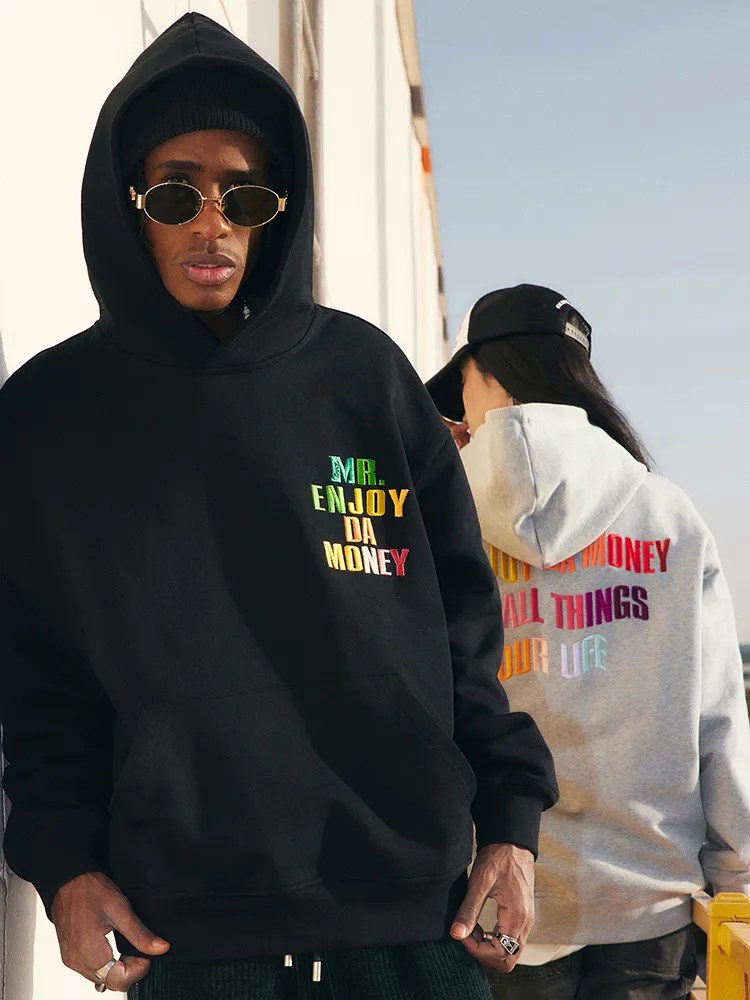 Men's and Women's Oversized Logo Hoodies for Street Style by Mr. Enjoy Da Money