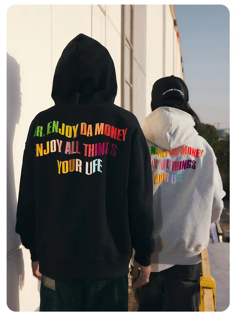 Men's and Women's Oversized Logo Hoodies for Street Style by Mr. Enjoy Da Money