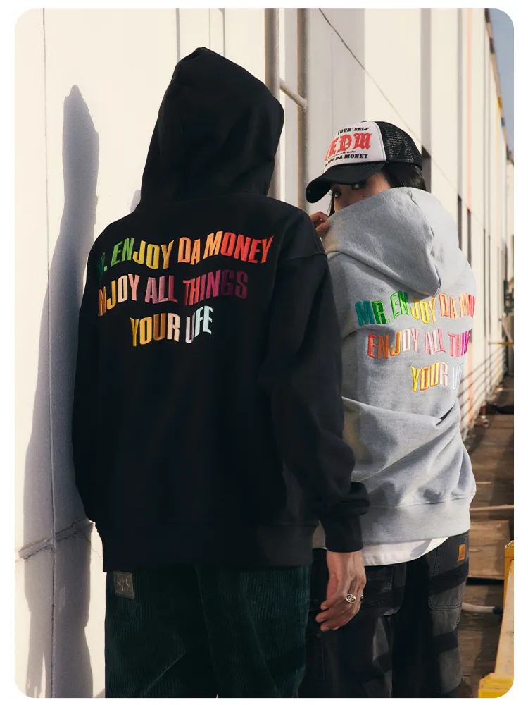 Men's and Women's Oversized Logo Hoodies for Street Style by Mr. Enjoy Da Money