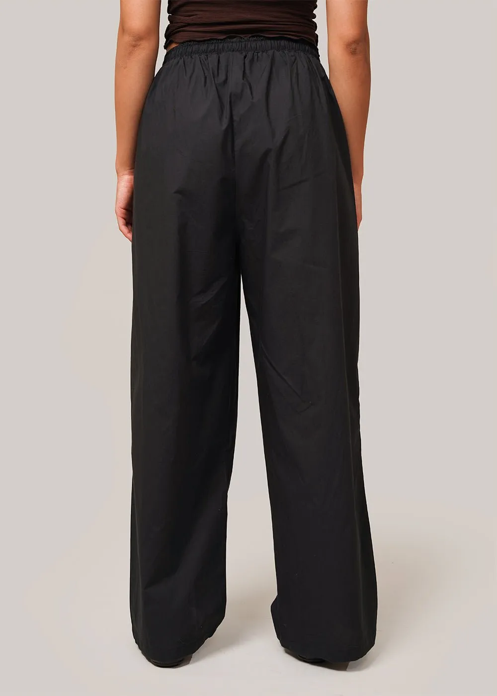 Men's Black Cotton Pants