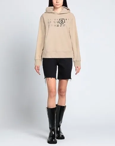 MM6 Maison Margiela | Unisex Blended Fabrics Long Sleeves Plain Cotton Logo