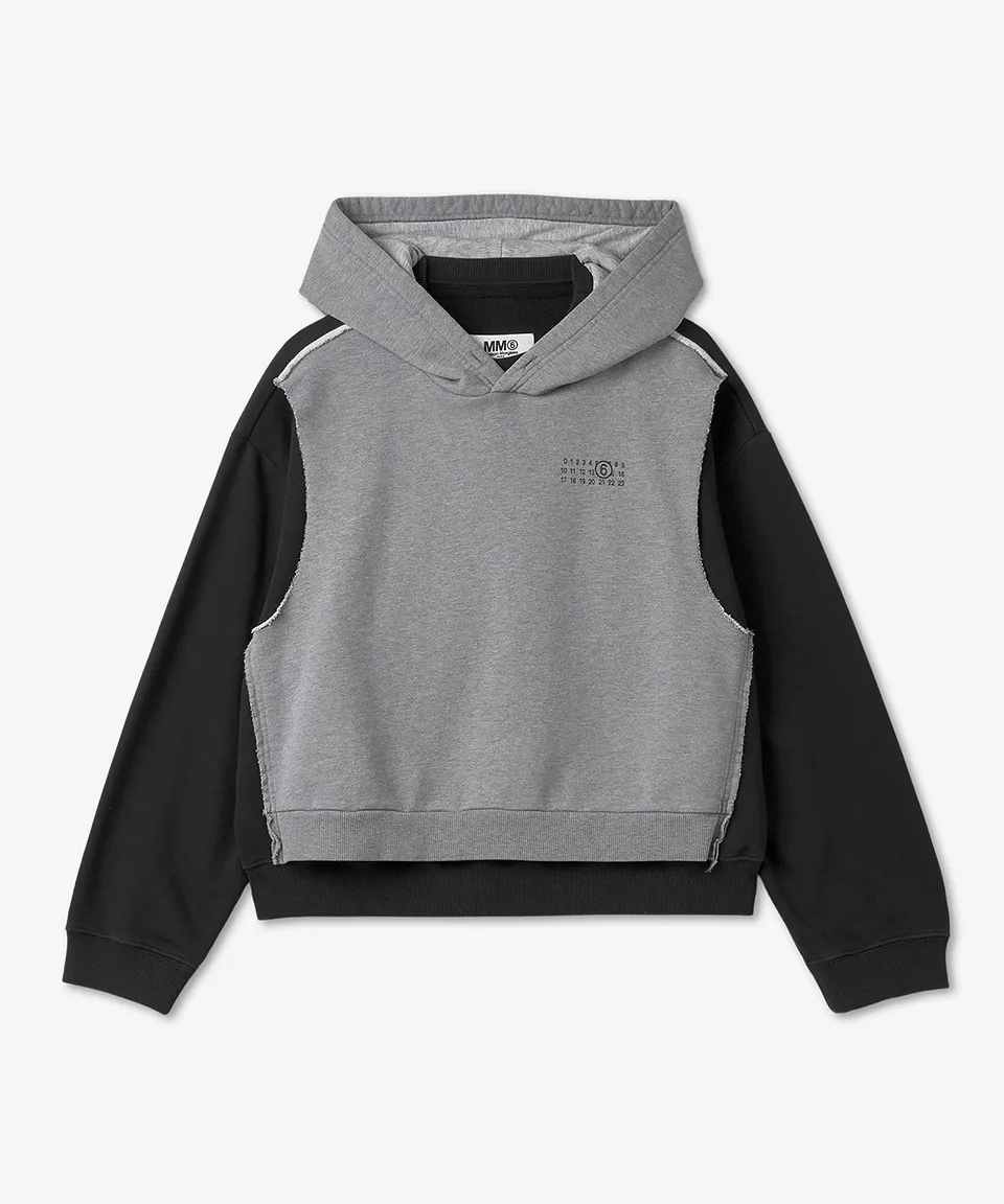 MM6 Maison Margiela long sleeves logo hoodies and sweatshirts with plain street style.