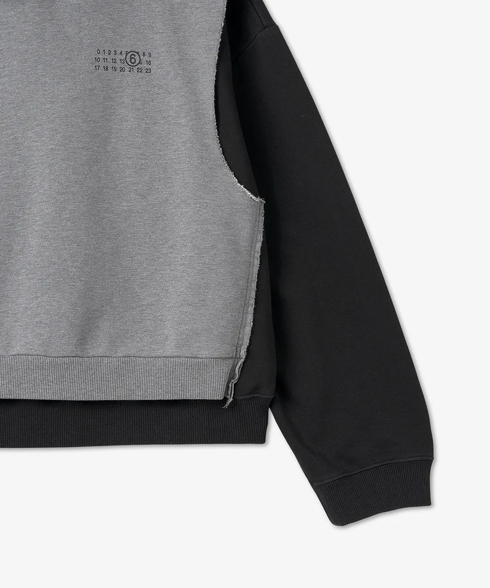 MM6 Maison Margiela long sleeves logo hoodies and sweatshirts with plain street style.