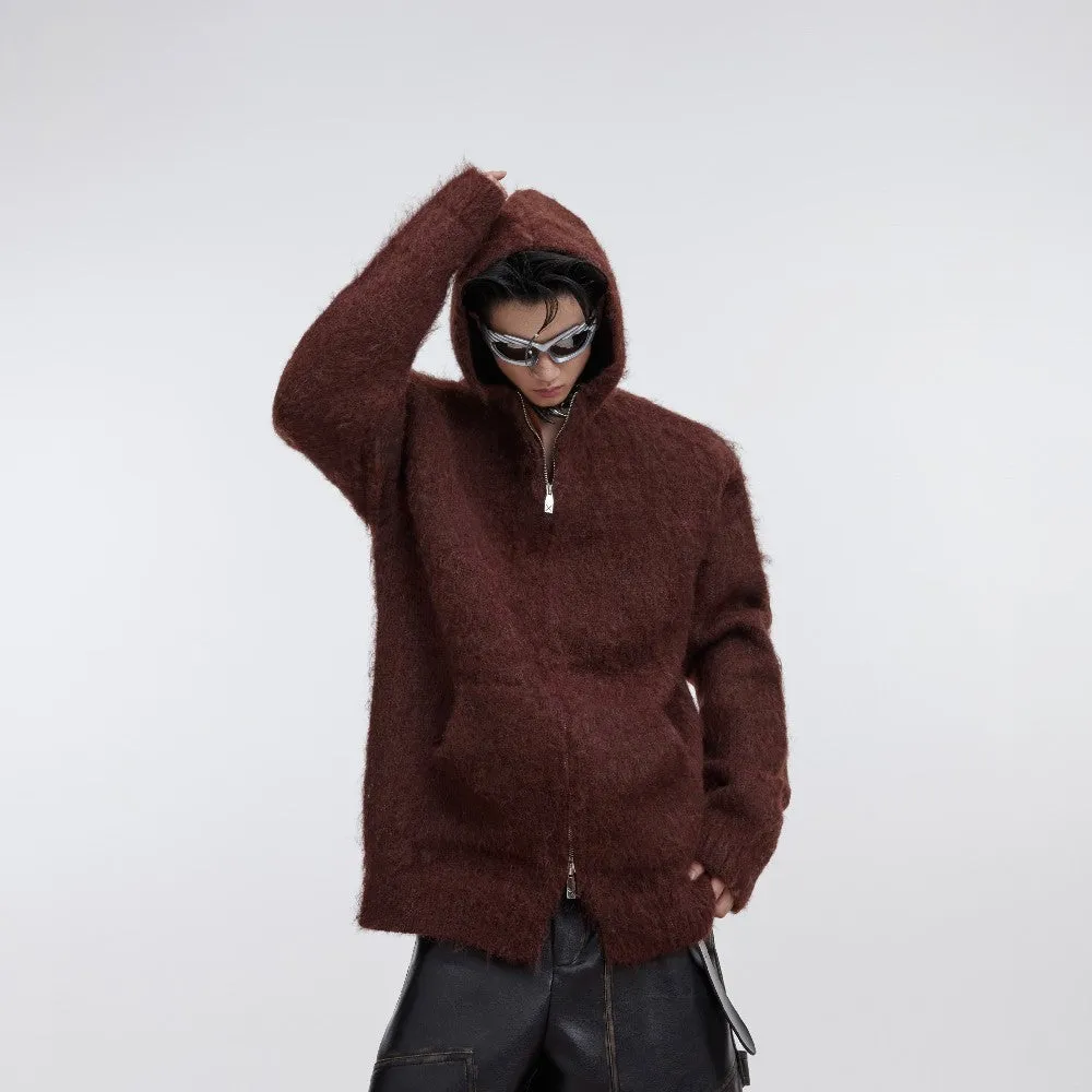 Mohair Knit Hoodie