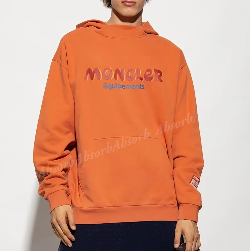 Moncler - Long Sleeves Cotton Logo - Street Style | Plain